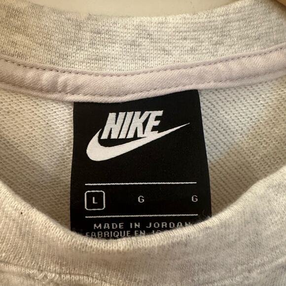 Girls Nike Cropped Short Sleeve Sweatshirt Sz L - Picture 7 of 7